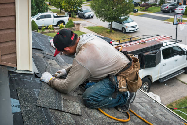 Professional Roof Leak Repair technician working in North Beach, MD